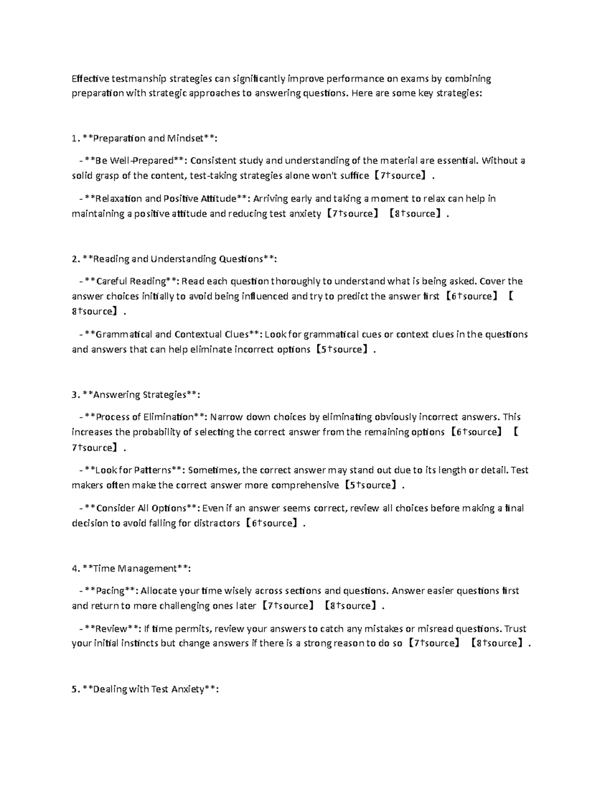 Testmaking Strategies: Enhance Performance on Exams Through Effective ...