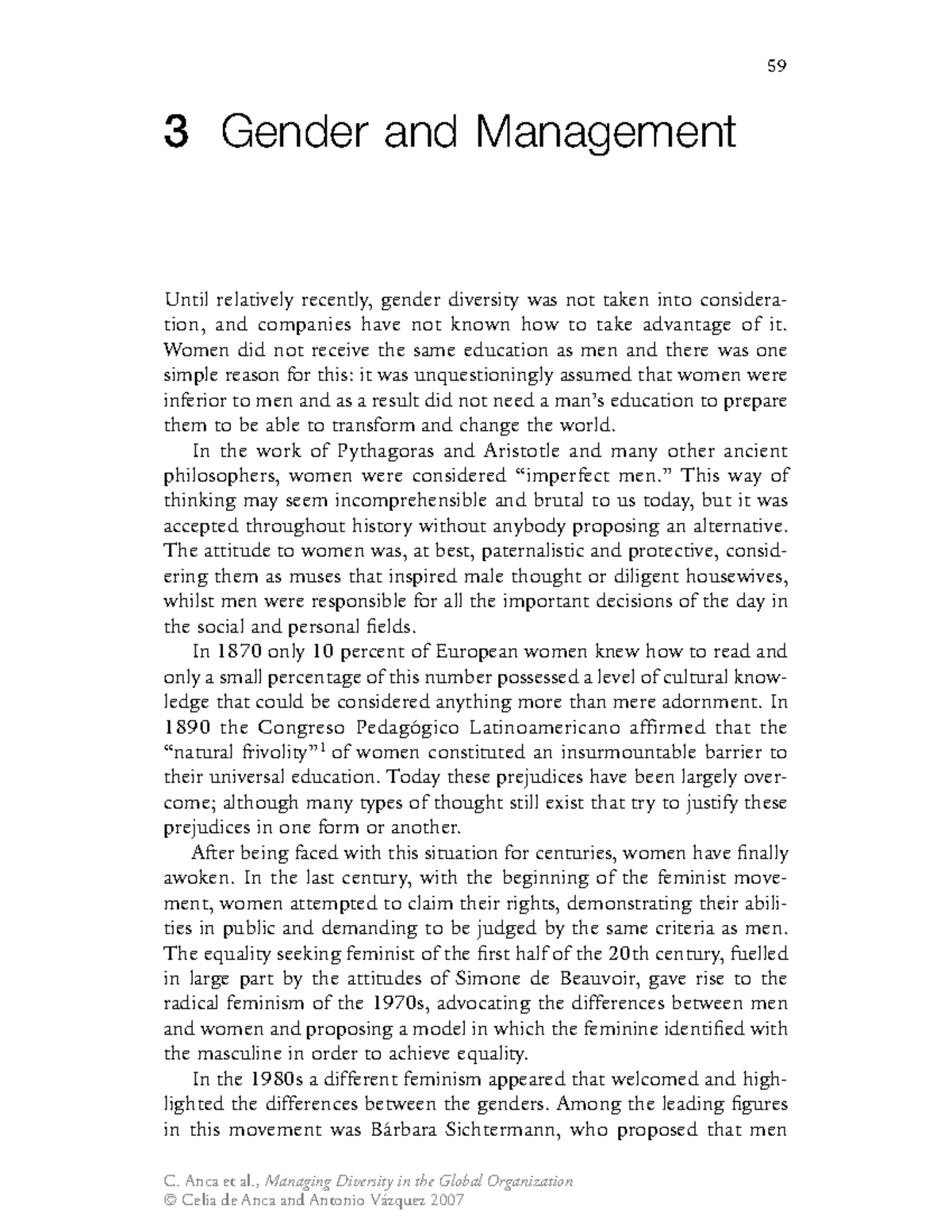 59 3 Gender and Management: Historical Perspectives and Current Trends ...