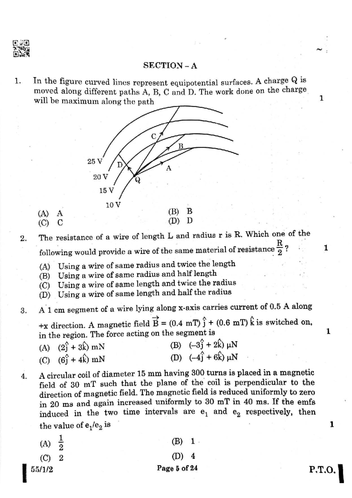 Electromagnetism Concepts and Problem Solving - PHYS 101 Final Exam ...