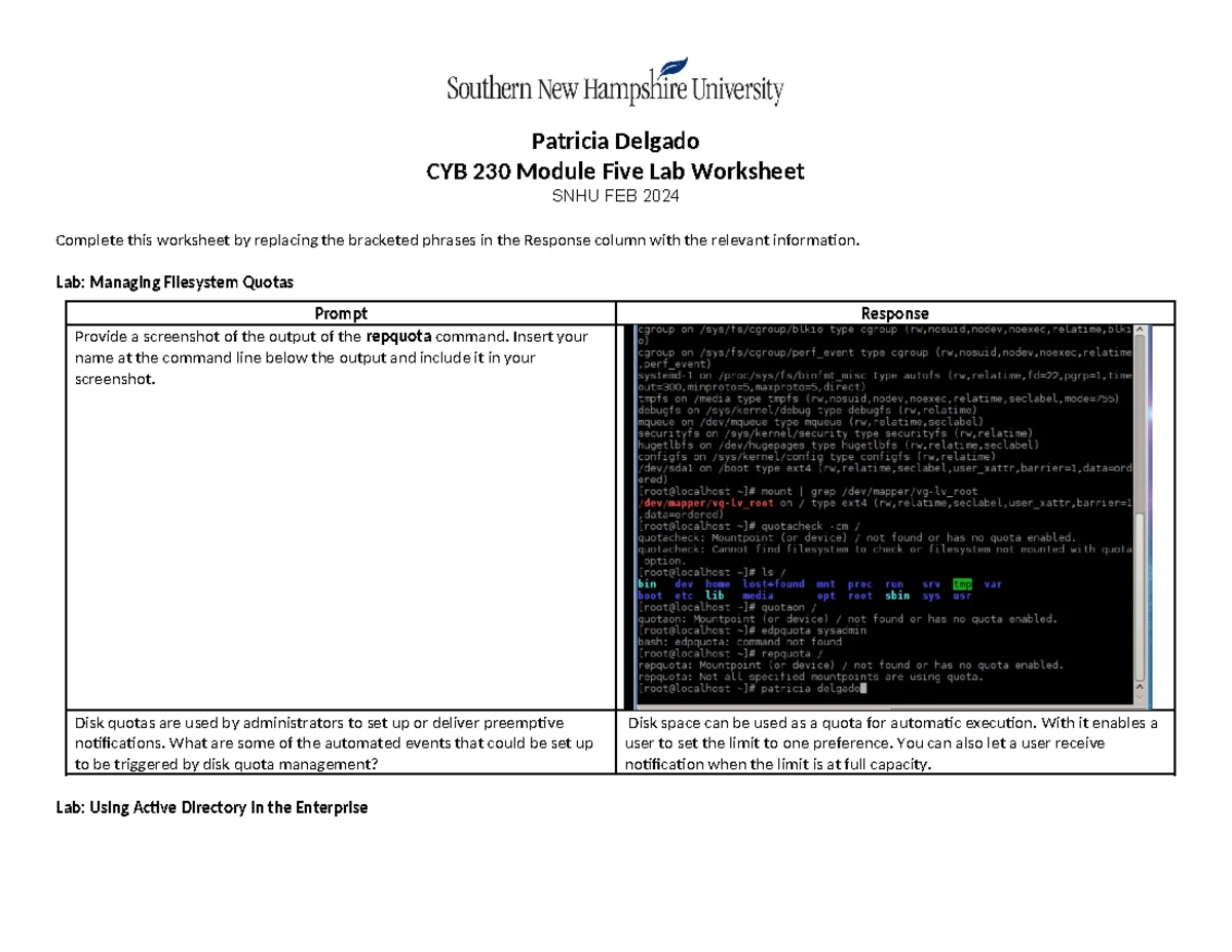 CYB 310 Module Three Lab: Denial of Service Attack Exercises - Studocu