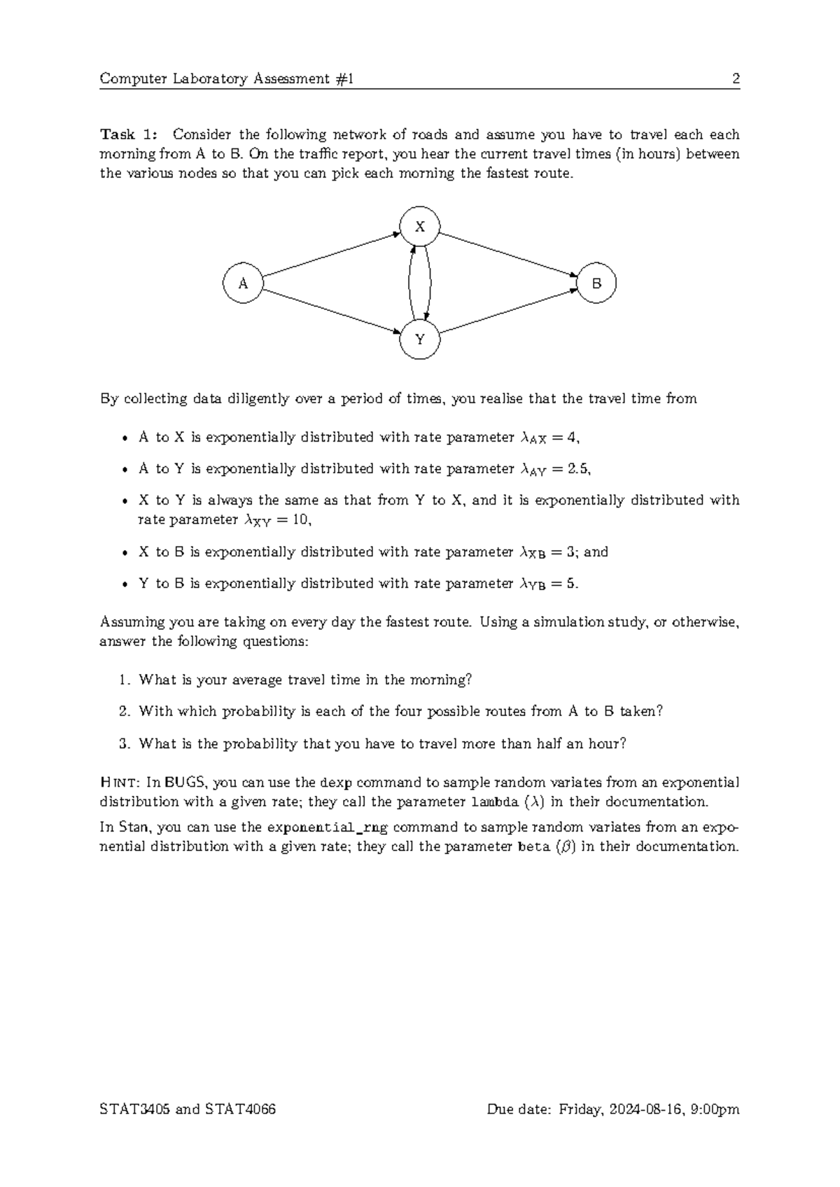 Lab01 - Computer Lab Assessment #1 (STAT3405 & STAT4066) - Studocu
