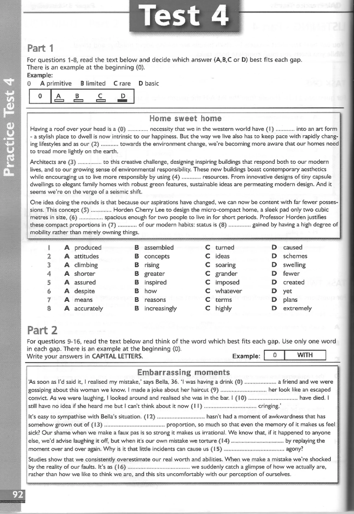 Upper Intermediate English Grammar MCQ Test & Answers (638) - Studocu