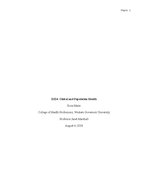 D221 task 1 Mann final. with revisions - D221 Practice Improvement Plan ...