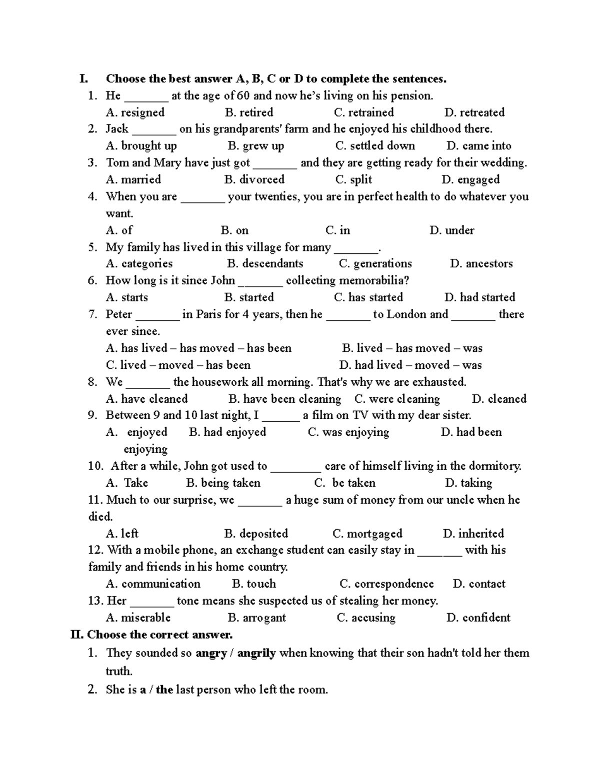 Prep Test 1 - Useful Practice for Sentence Completion - Studocu