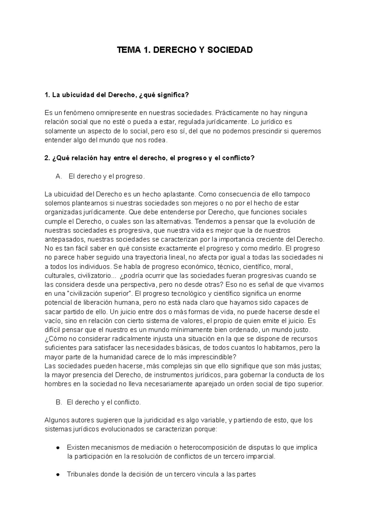 Teoría del Derecho: Análisis de la Ubicuidad y Funciones Sociales - Studocu