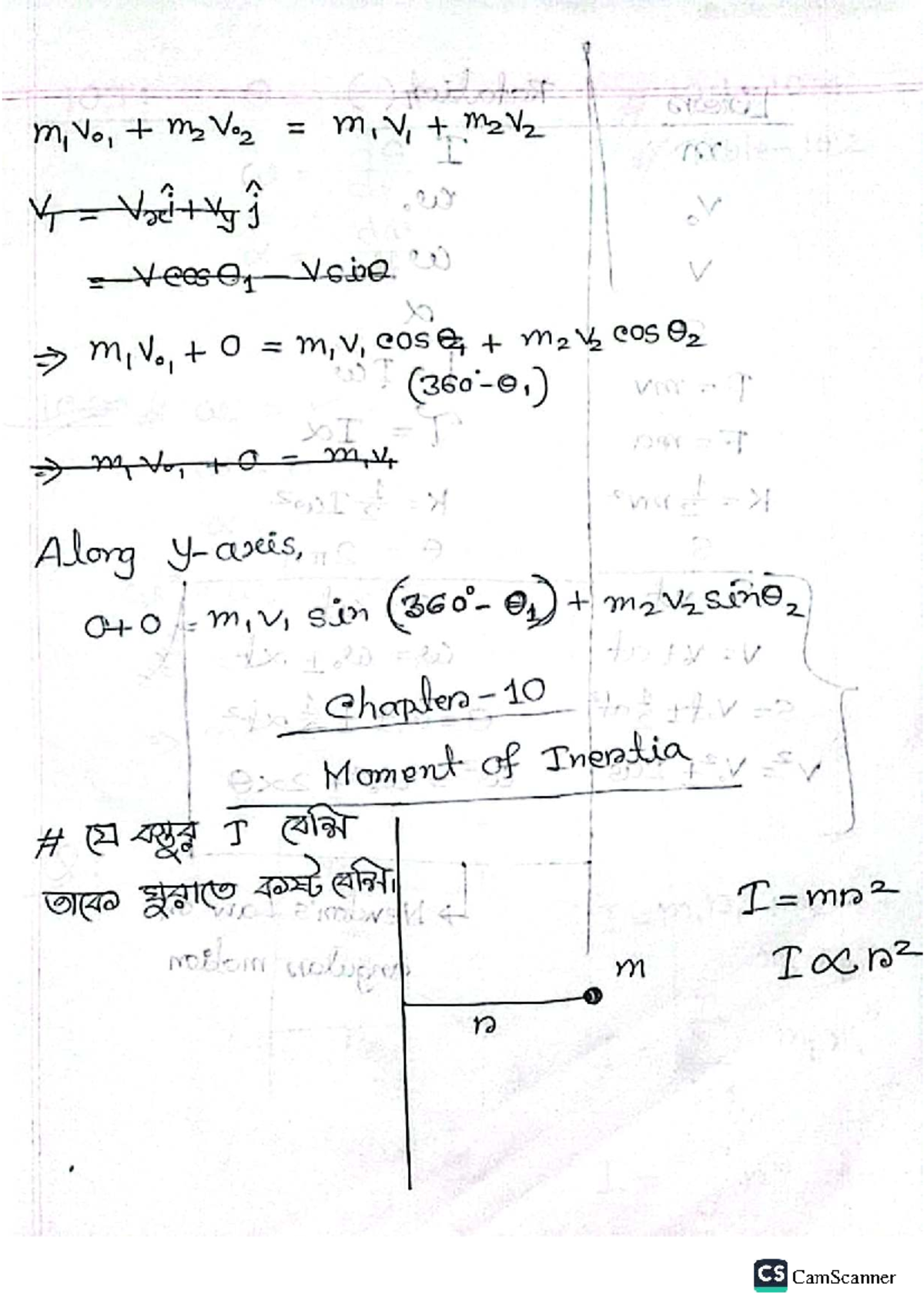 Chapter 10 class noted - bbbbbbbbb - Fundamentals of Physics I - my, 0 ...