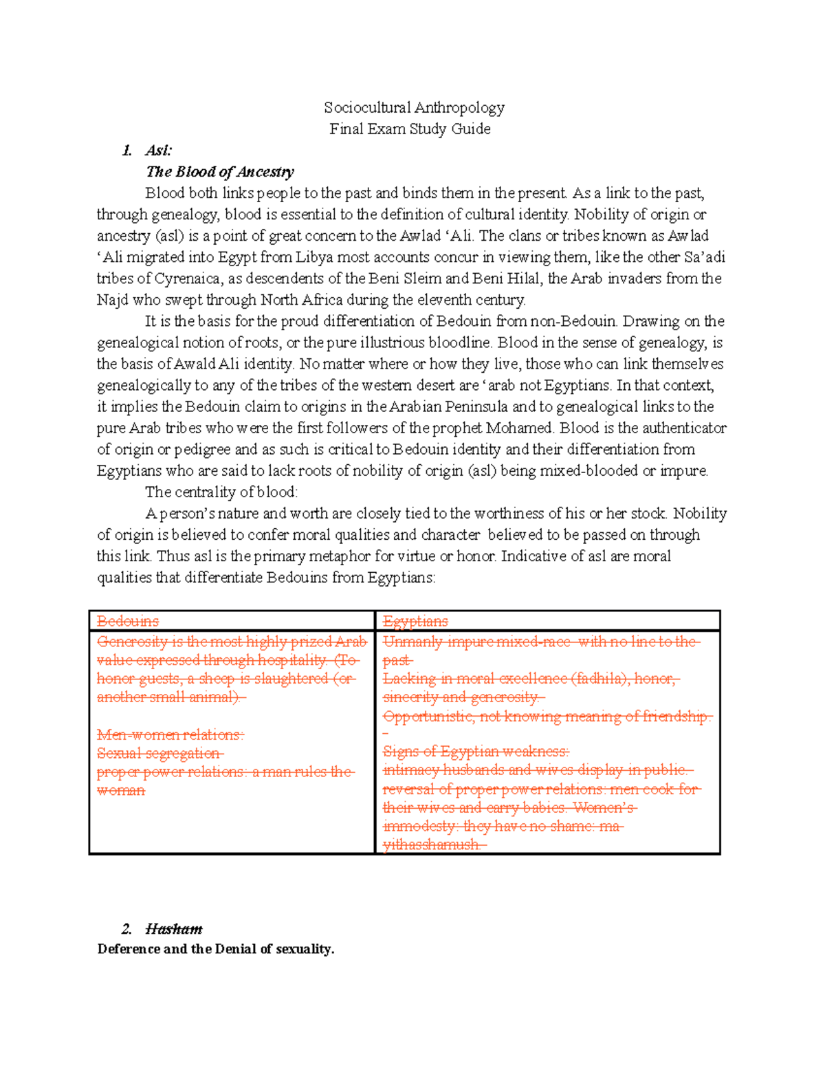 Anthropology Final Exam Study Guide: Key Concepts and Themes - Studocu