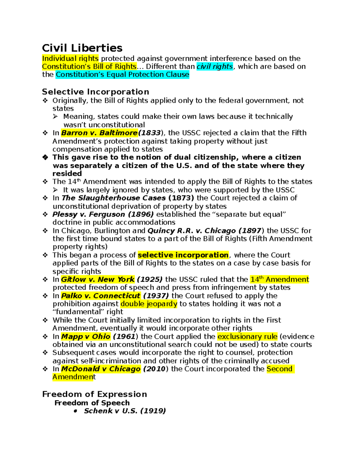 Intro to American Politics POLS 101 Test 2 Study Notes - Studocu