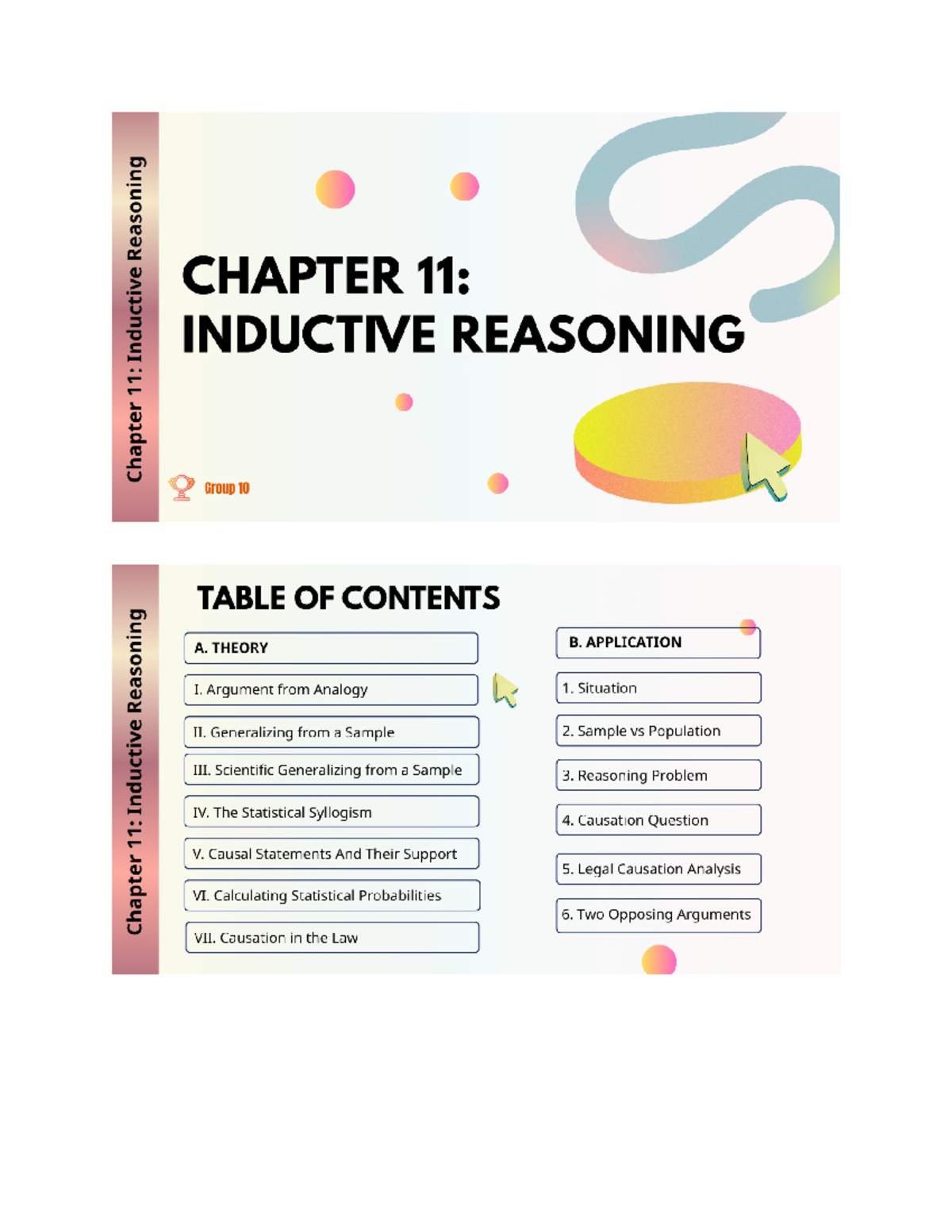 Chapter 11: Inductive Reasoning - Key Concepts and Applications - Studocu