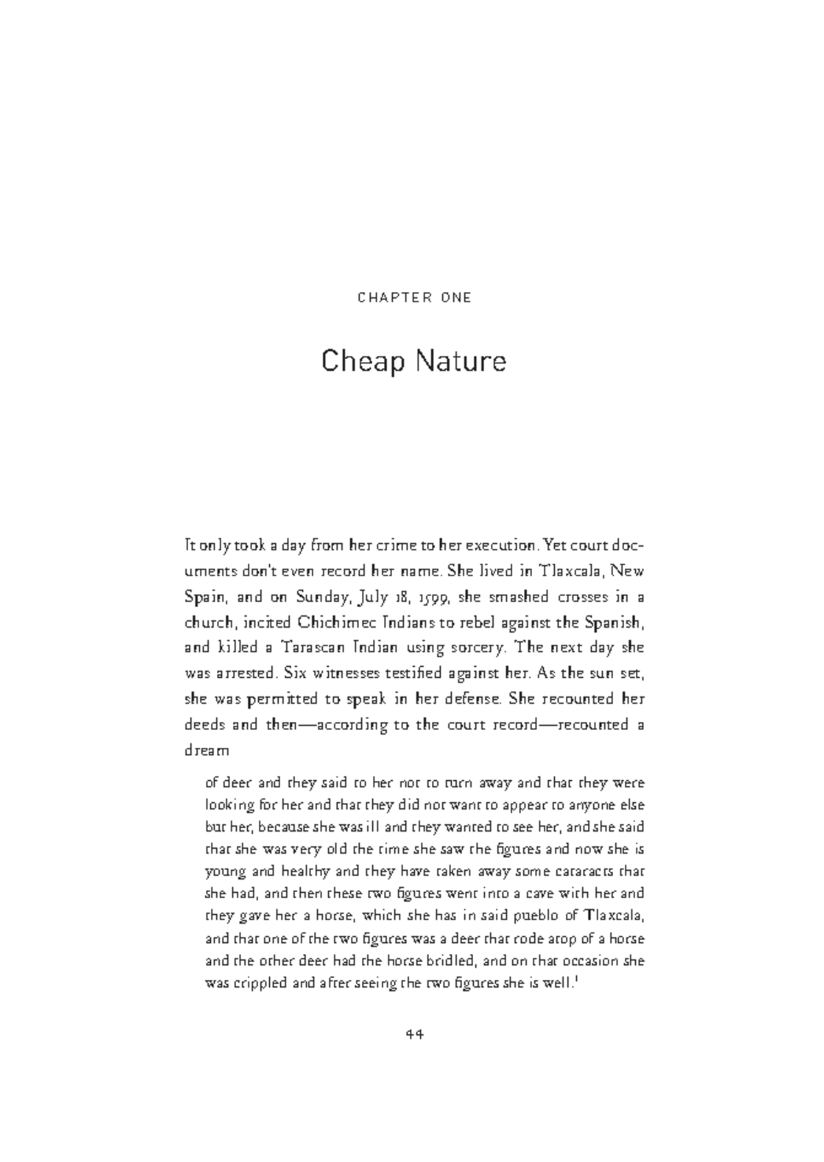 CHAPTER ONE: The Colonial Invention of Nature and Society in "Cheap ...