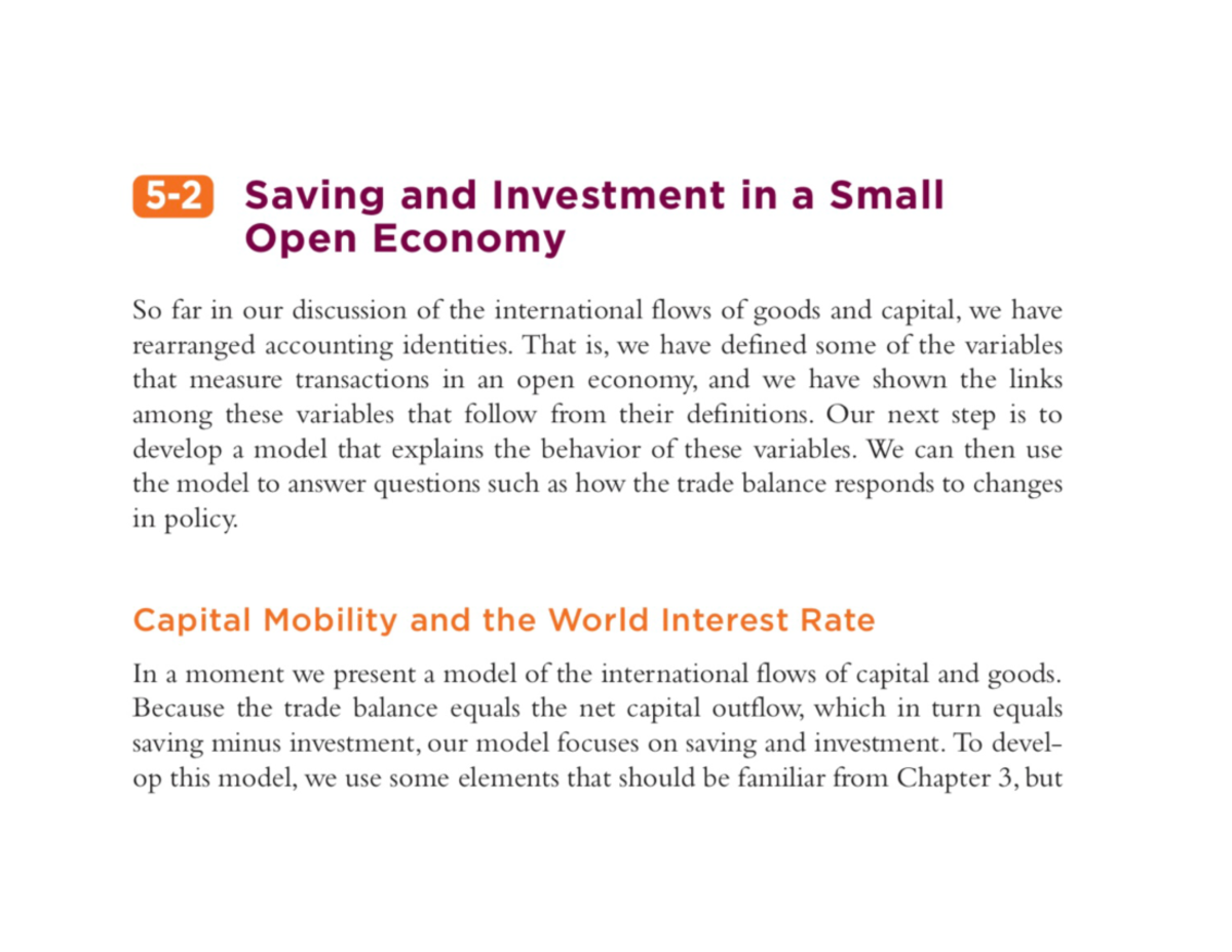 Saving and Investment Strategies in a Small Open Economy - Studocu