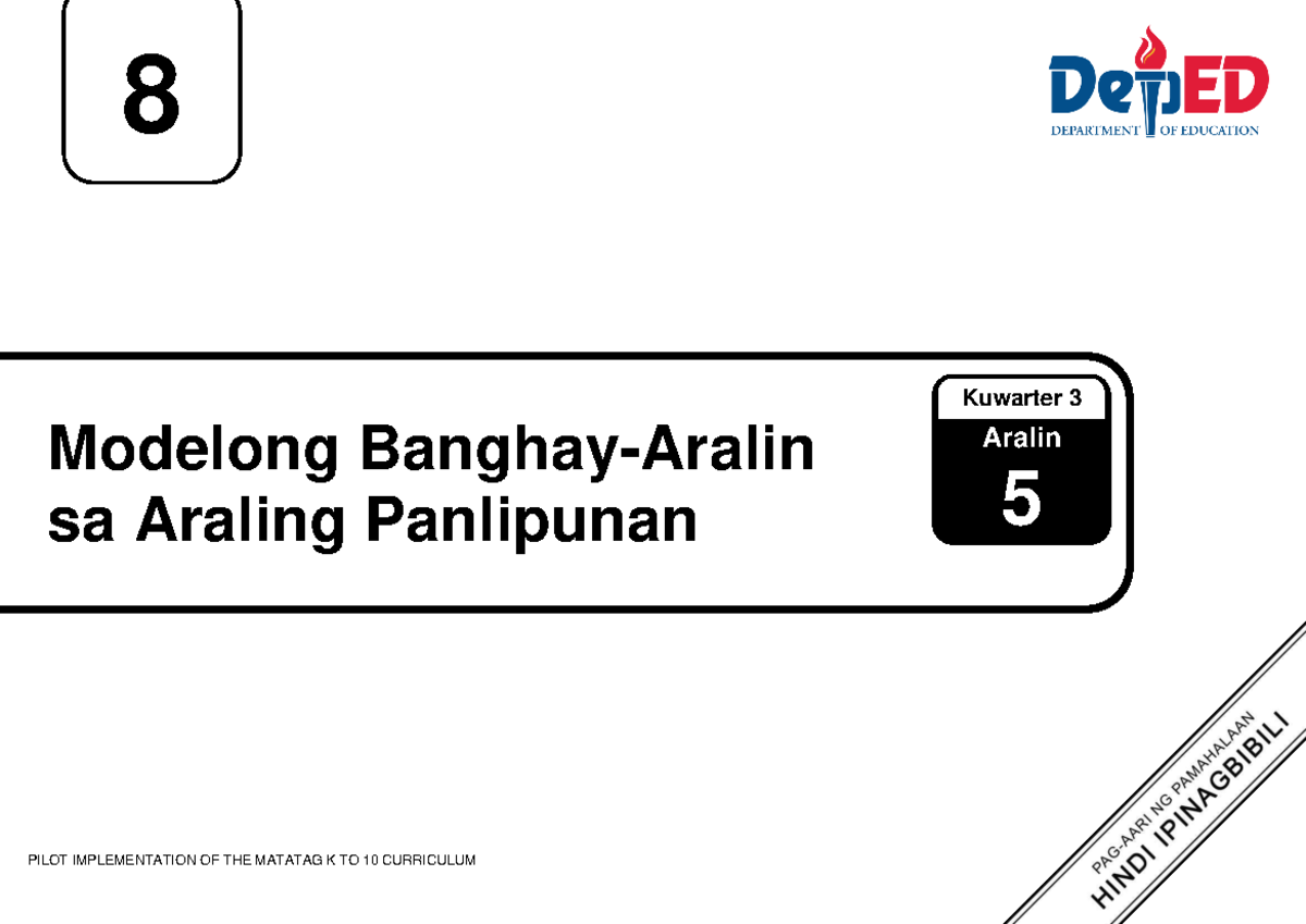 Q3 LE AP8 Aralin 5: Linggo 5 sa Araling Panlipunan - Studocu