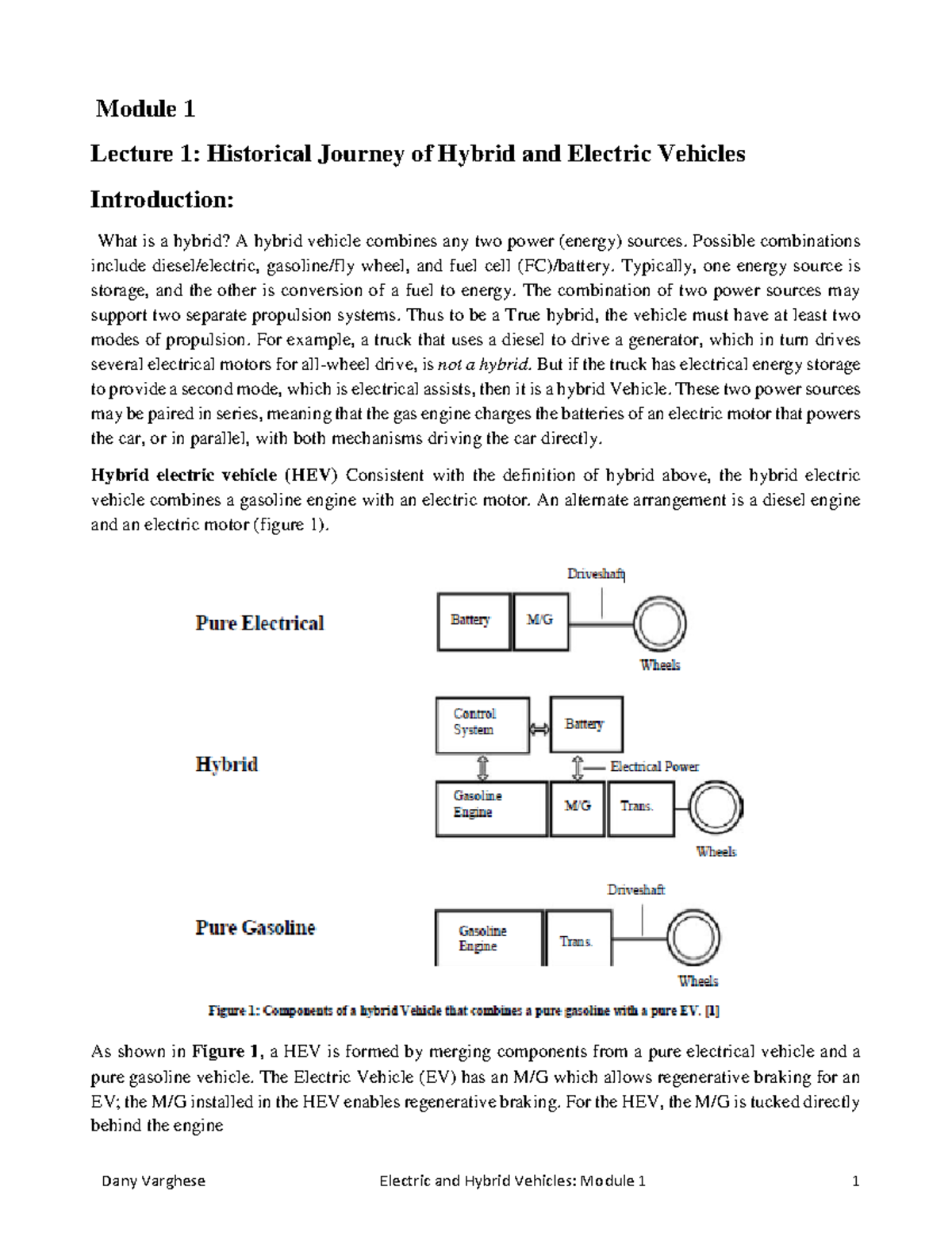 Hybrid and Electric Vehicles: A Historical Overview and Future Insights ...