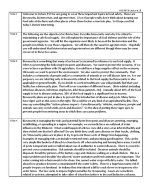 Lecture 7 2017 Bacteria II script - Slide 1 Welcome back to the ...