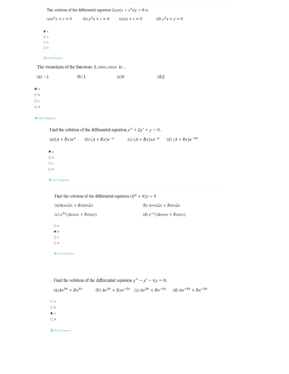 IP MTH166 Differential Equations AND Vector Calculus - Lovely ...