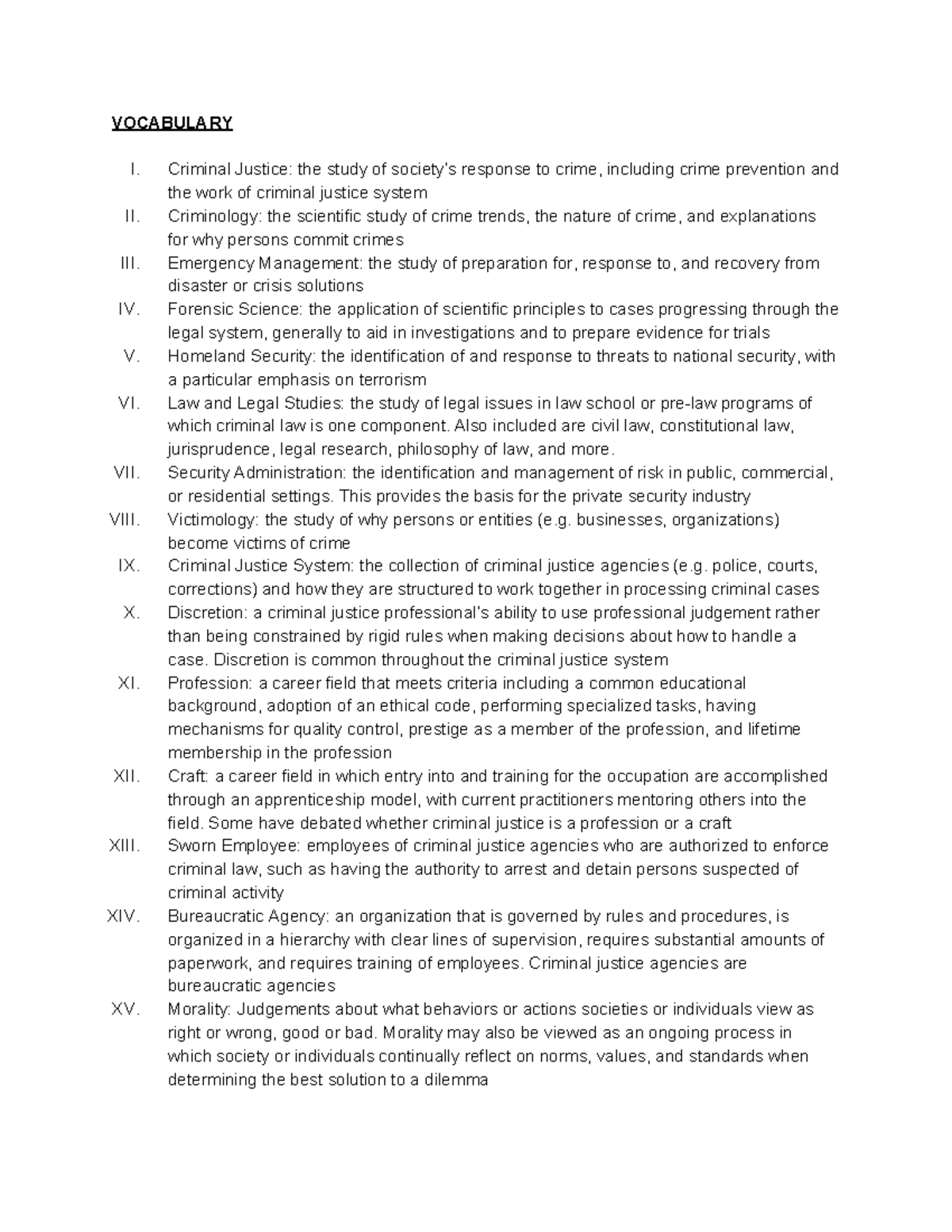 Chapter 1 - Summary of Concepts in Criminal Justice (CRJ 101) - Studocu