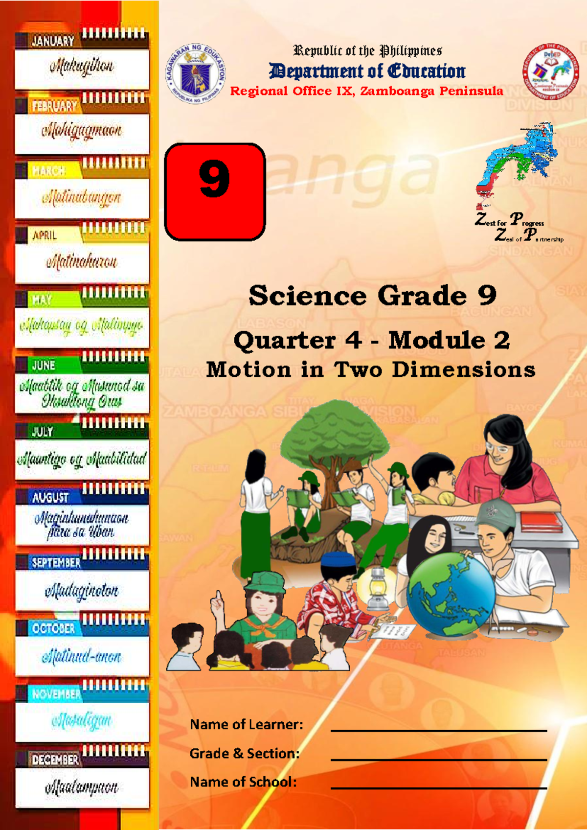 Gr9Q4W2 Science: Motion in Two Dimensions Module 2 - Studocu