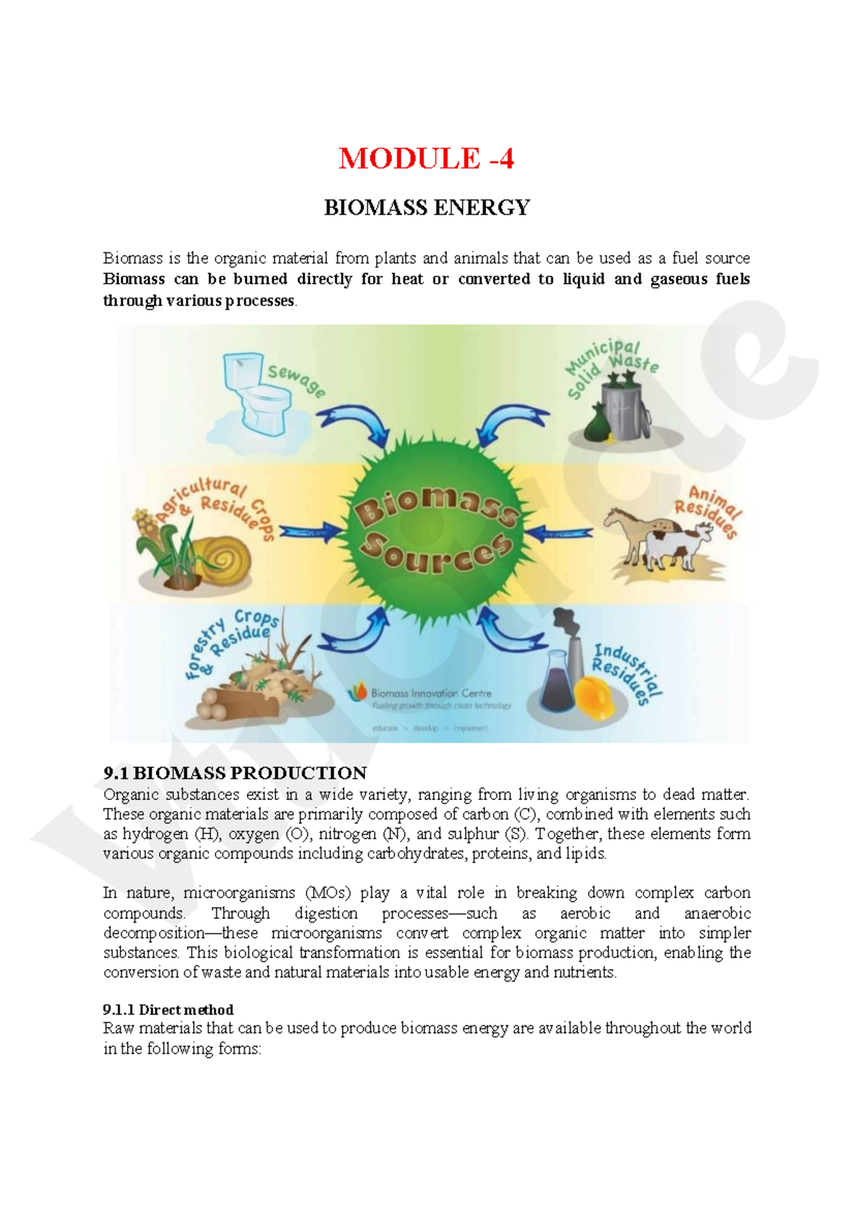 BEE654B Module 4: Biomass Energy Production and Gasification Techniques ...