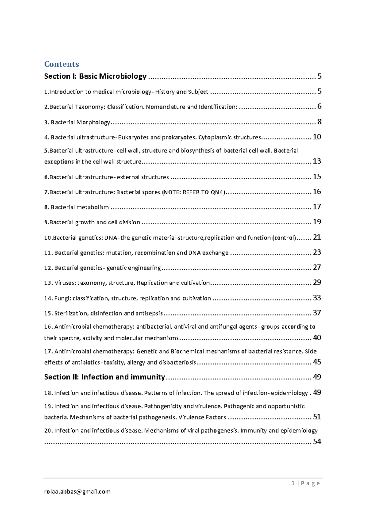 Microbiology Notes 1 - 1 | P a g e 2 | P a g e Immunity- Natural ...
