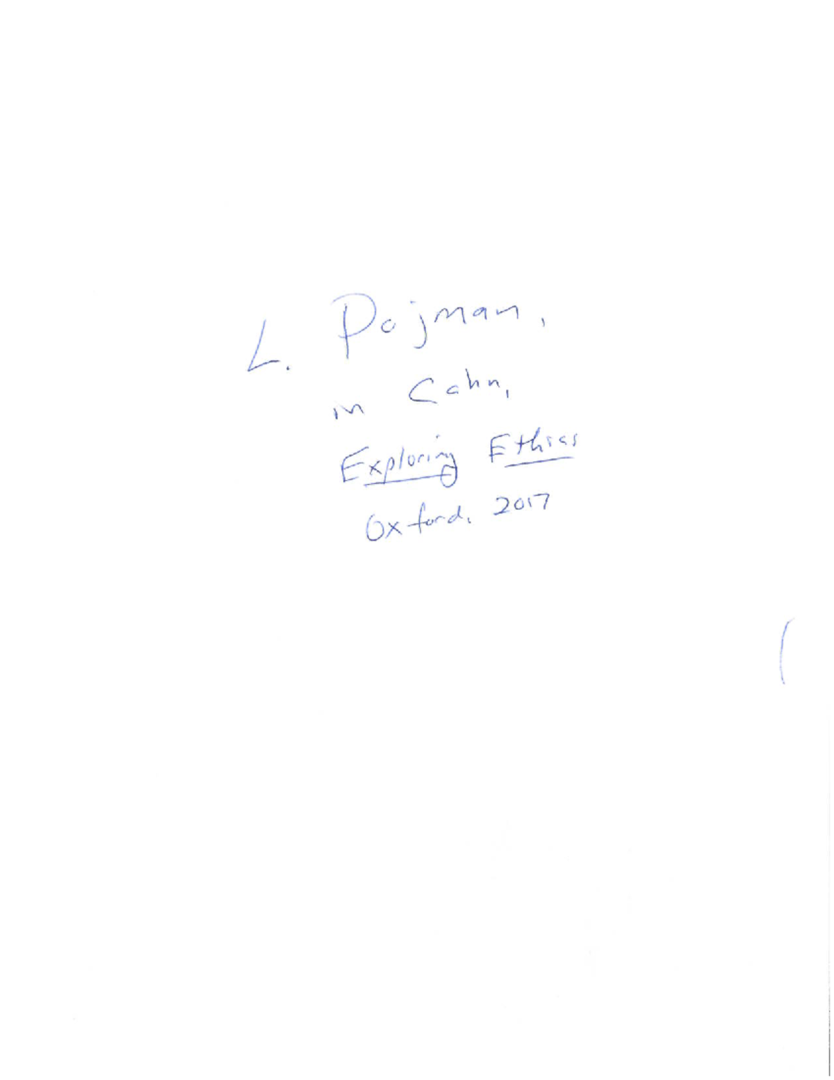 Pojman, Strengths and Weaknesses of Utilitarianism -807000673 - PHIL ...
