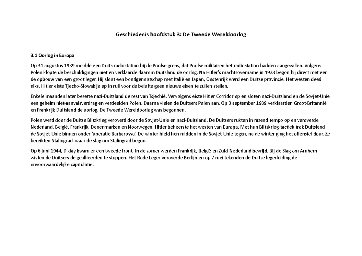 Geschiedenis Werkplaats 3Havo antwoorden HS 3 - Spreek met je docent af