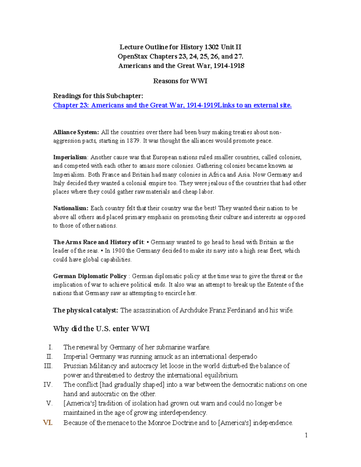 History 1302 Unit II: Exam Notes on The Roaring Twenties & Great ...