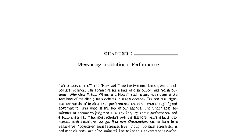 CHAPTER 3: Measuring Institutional Performance in Italian Regional ...