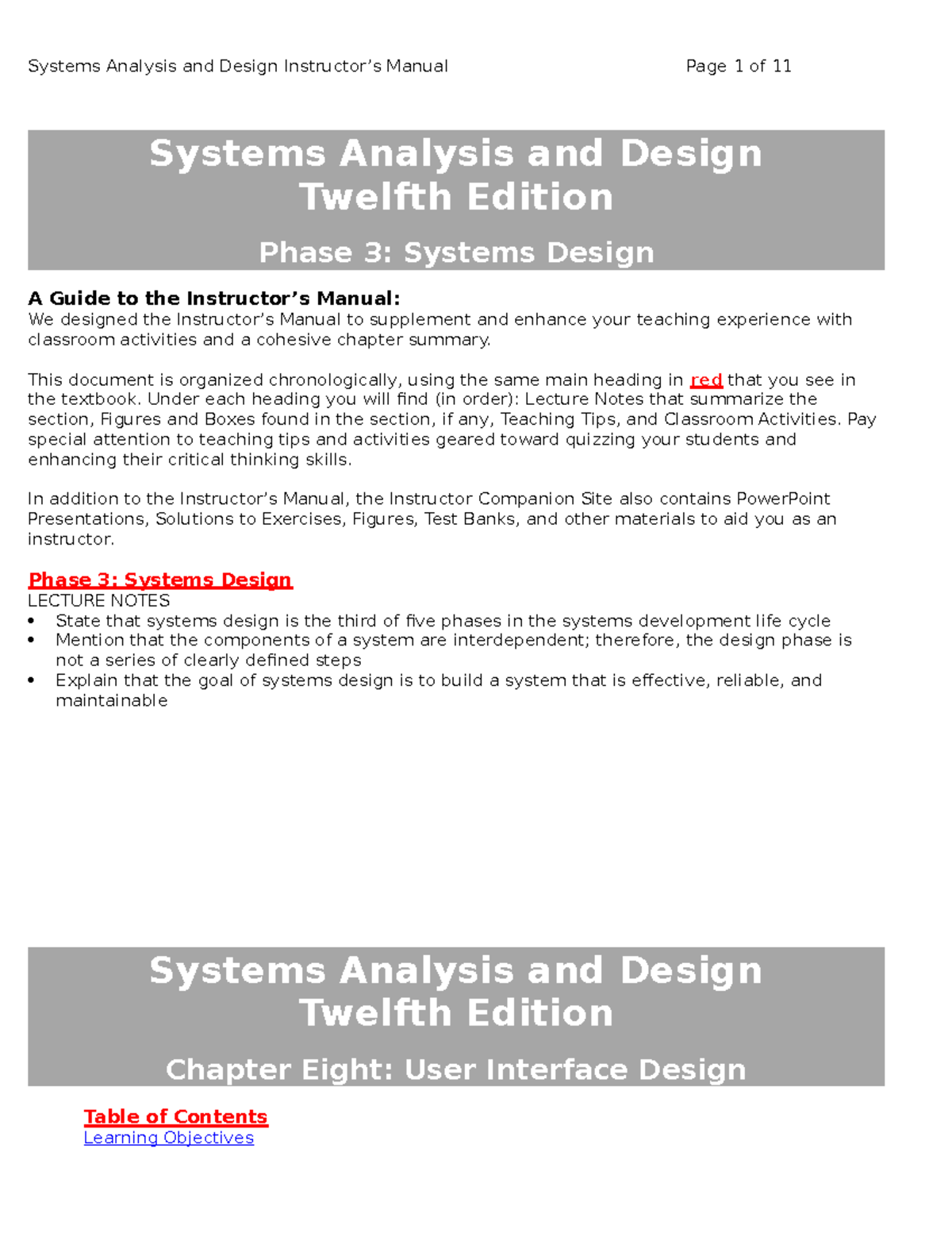chapter8solutions - Systems Analysis and Design Twelfth Edition Phase 3 ...