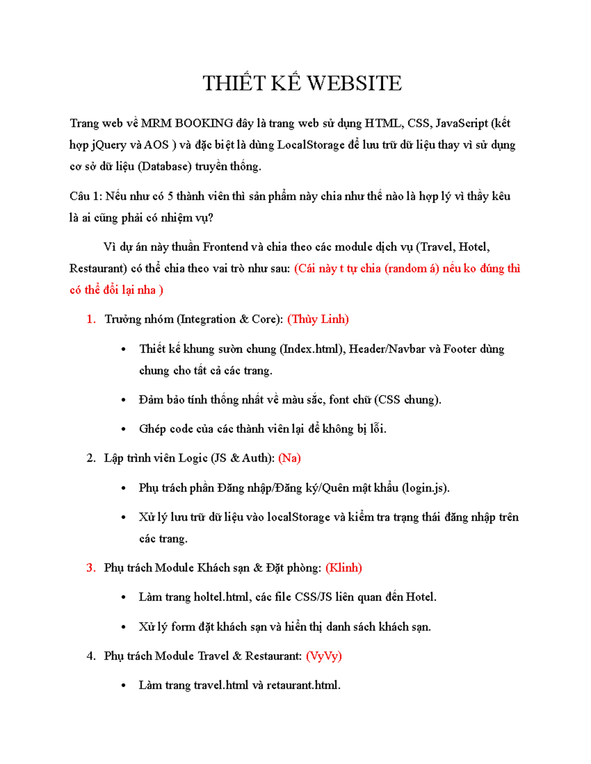 THIẾT KẾ WEBSITE MRM BOOKING: Dự Án Frontend Sử Dụng HTML, CSS, JS ...