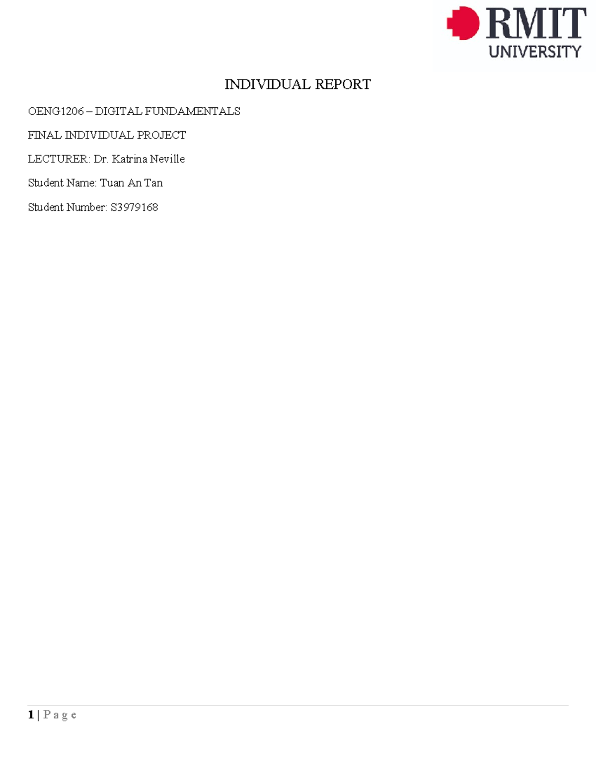 OENG1206 - Final Individual Project Report on Unit Conversion - Studocu