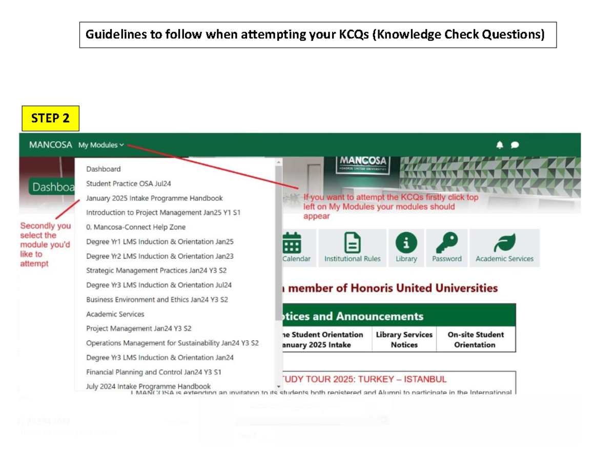 Guidelines to follow when attempting your k CQs - Guidelines to follow ...