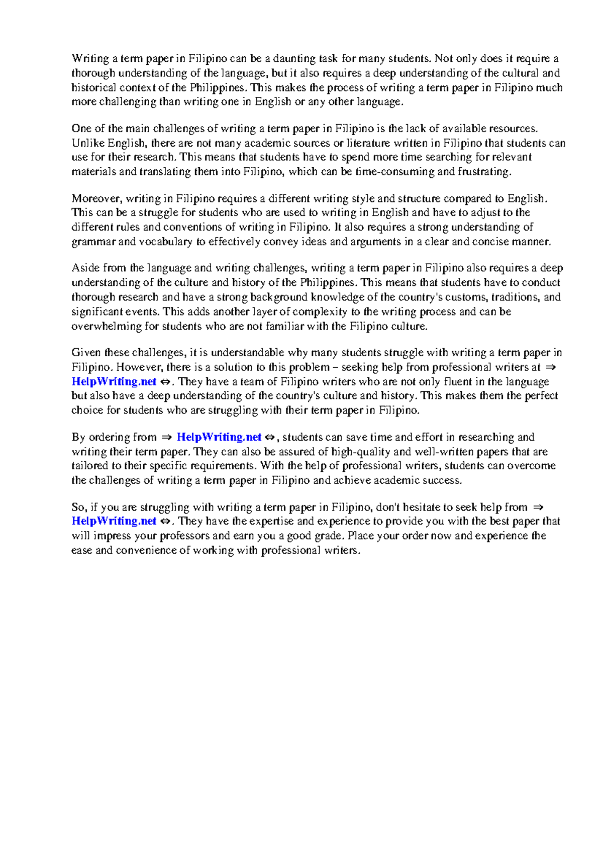 Term paper filipino - Writing a term paper in Filipino can be a ...