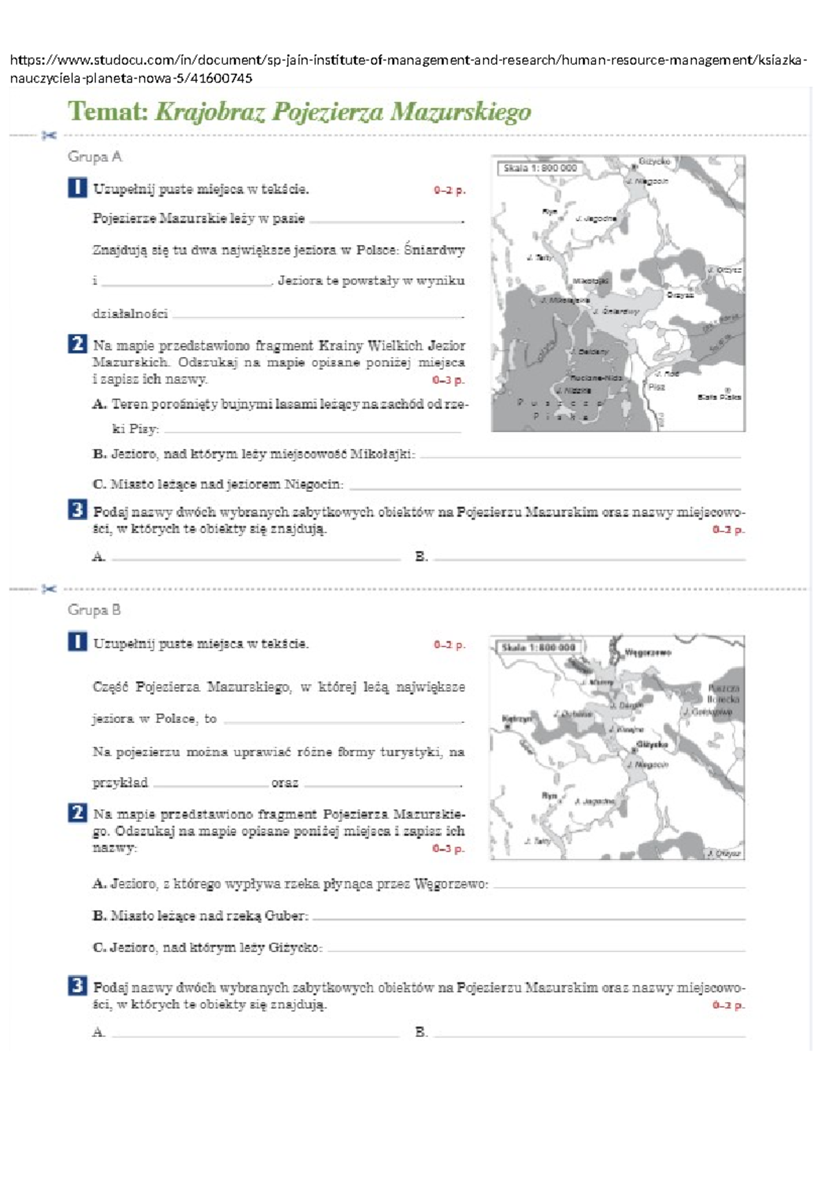 Geografia Kl 5 Sprawdziany I Przygotowania Do Egzaminu Studocu