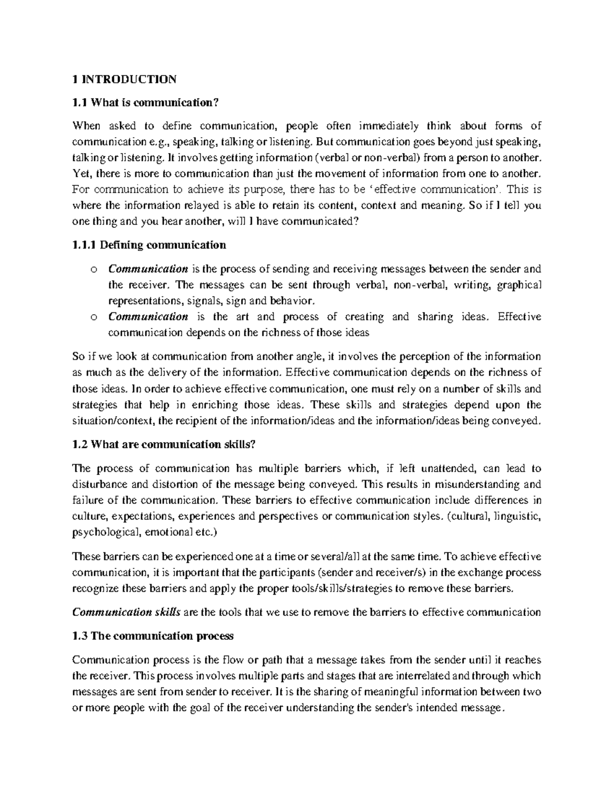 Comm Skills - Lesson 1 & 2: Understanding Communication Effectiveness ...