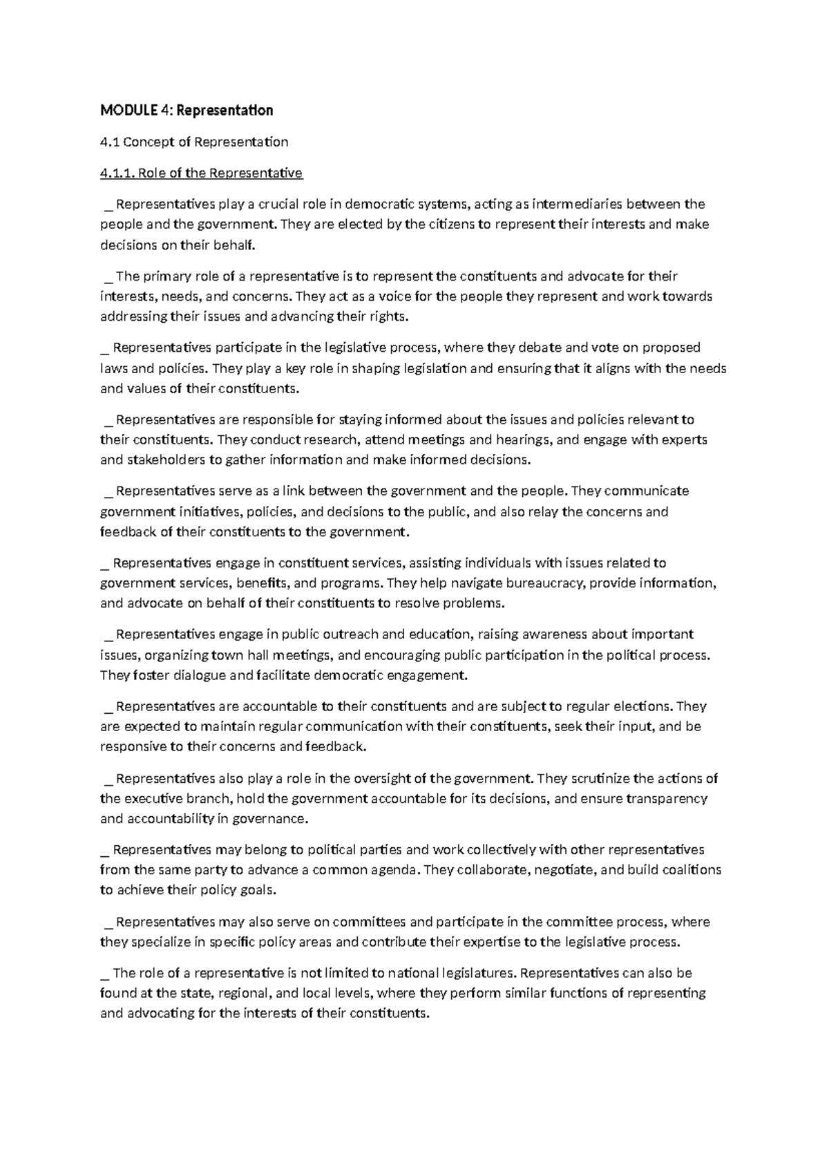 Module 4: Representation & Universal Adult Suffrage - Pol Sci Notes ...