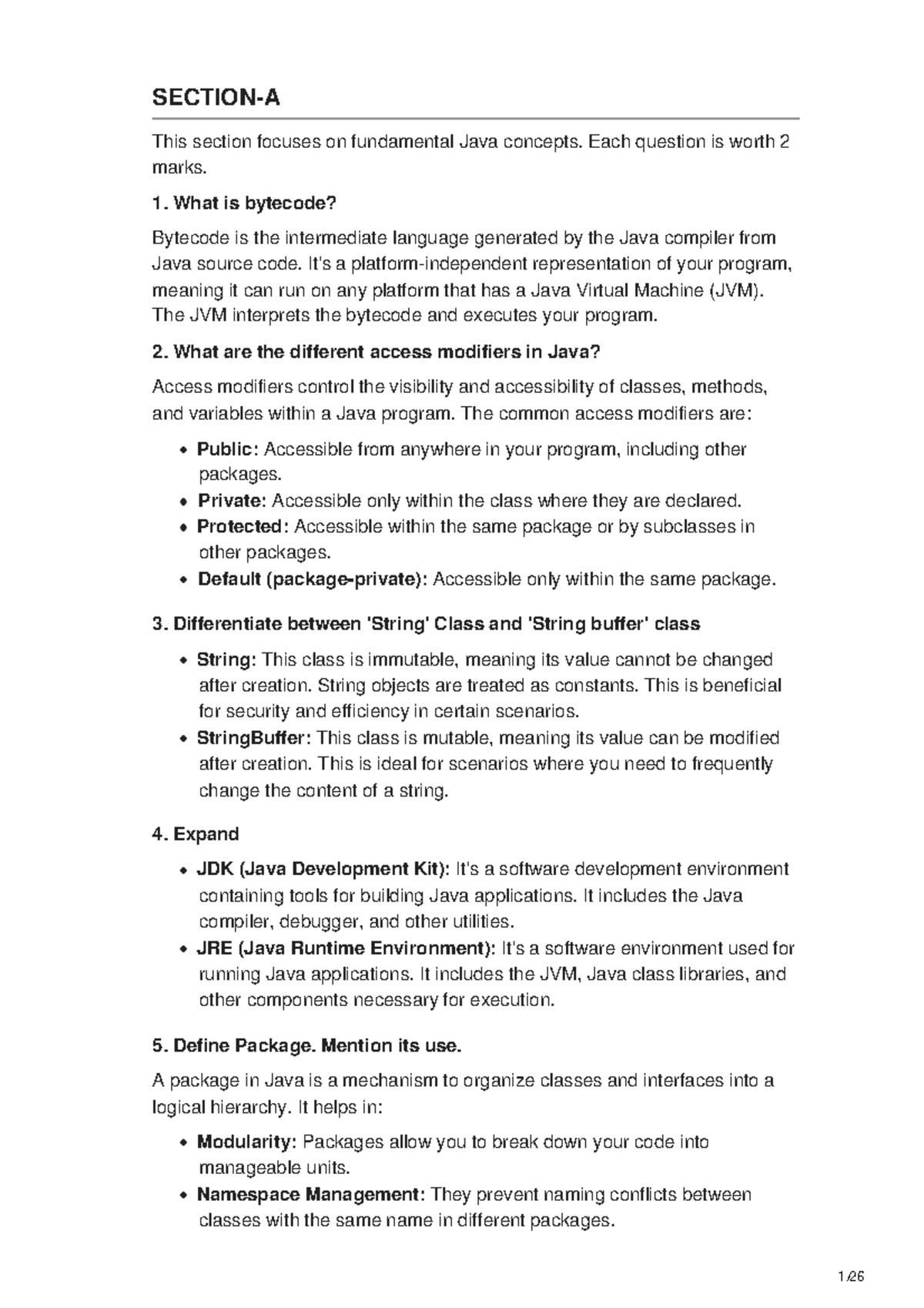 Java Q&A - Its a Important question answer of java programming language ...