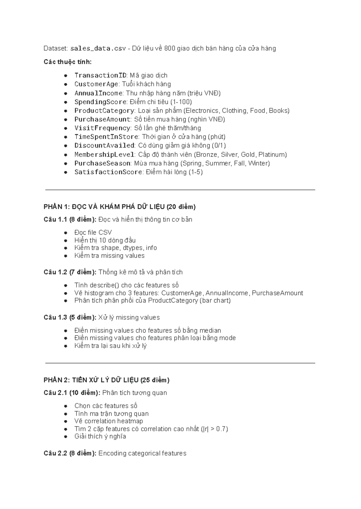 Sales Data Analysis and Clustering (Course Code: SDSD) - Studocu
