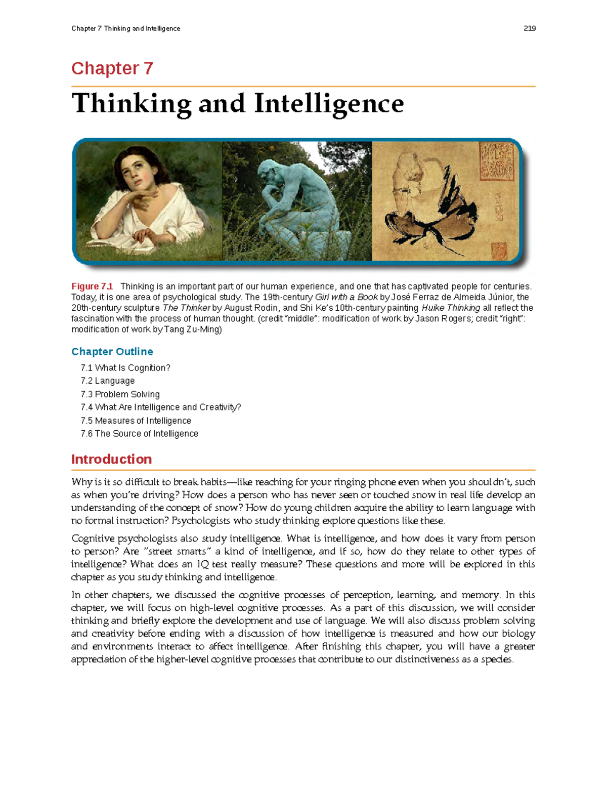 Chapter 7: Understanding Thinking and Intelligence (PSY 101) - Studocu
