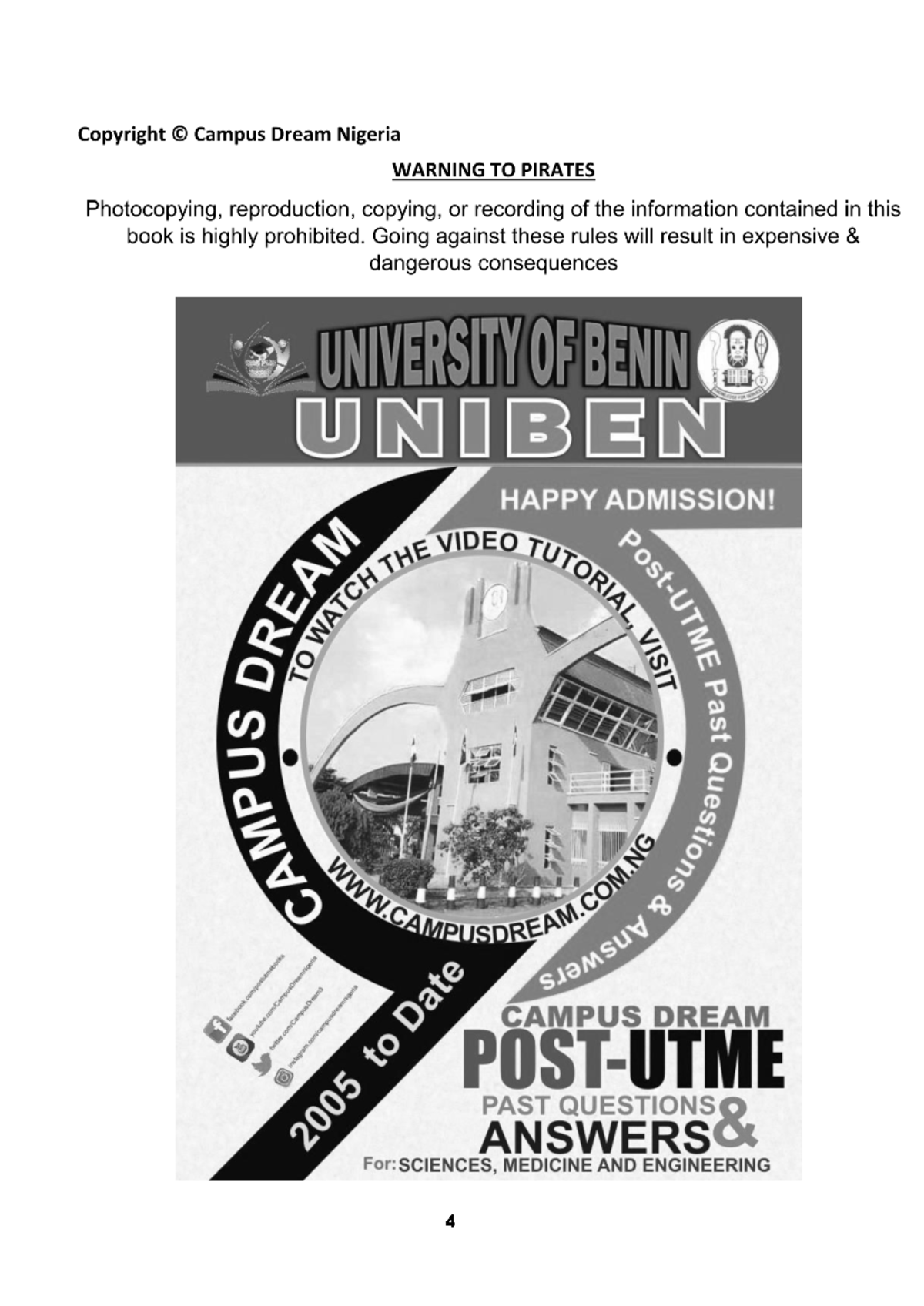 UNIBEN SC 2025 - Comprehensive Study Guide for Science Subjects - Studocu