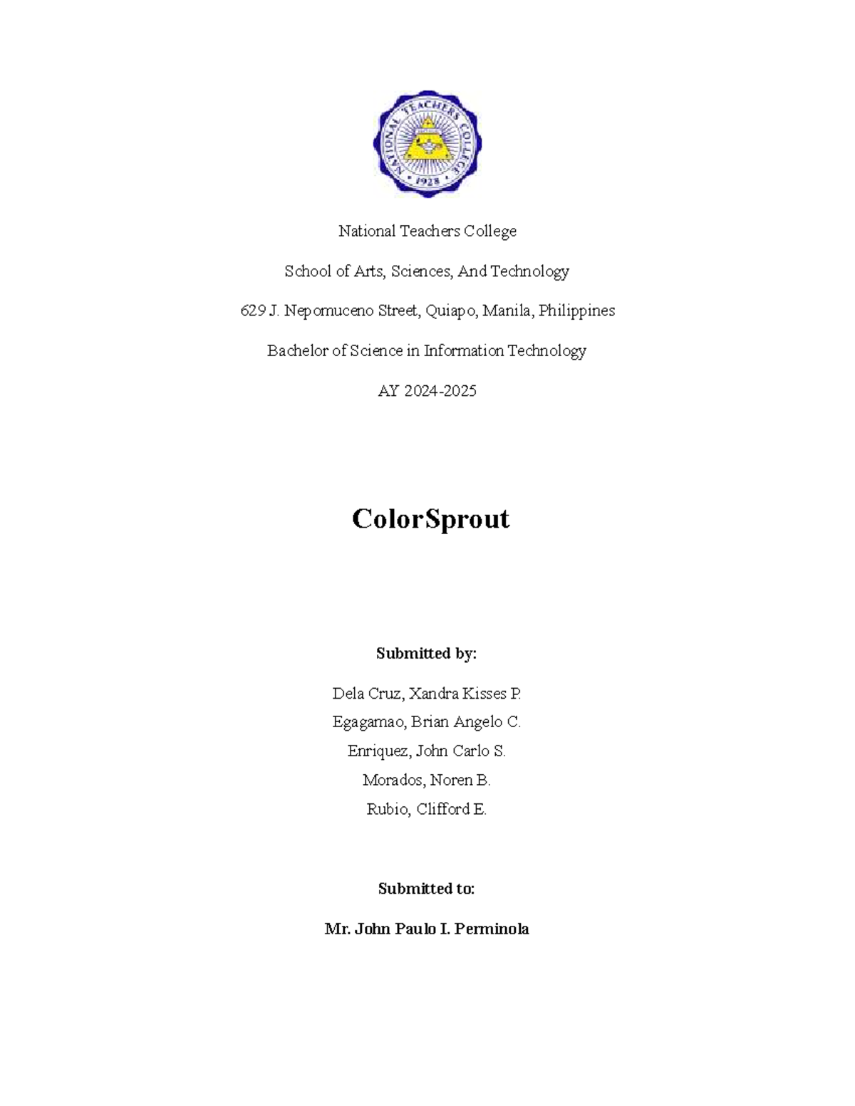 Final Mini Capstone: System Analysis and Design for IT 629 - Studocu