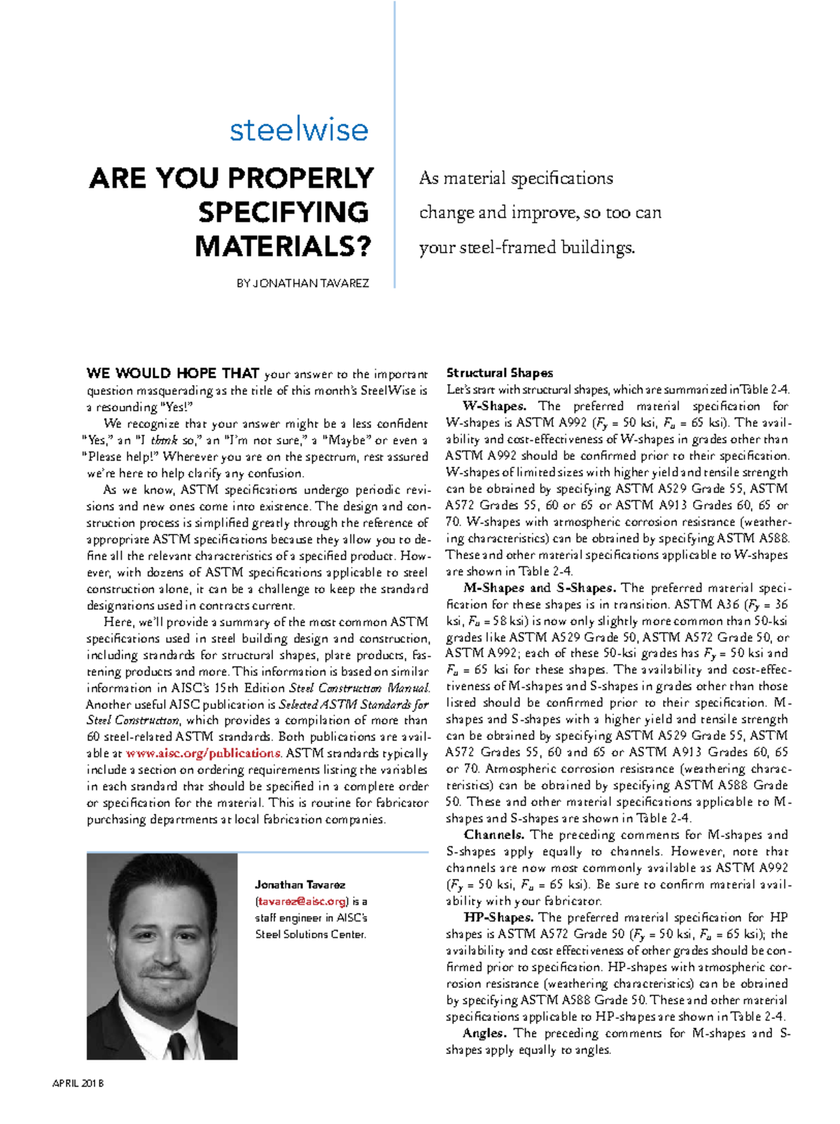 SteelWise: Proper Material Specification for Steel Construction - Studocu