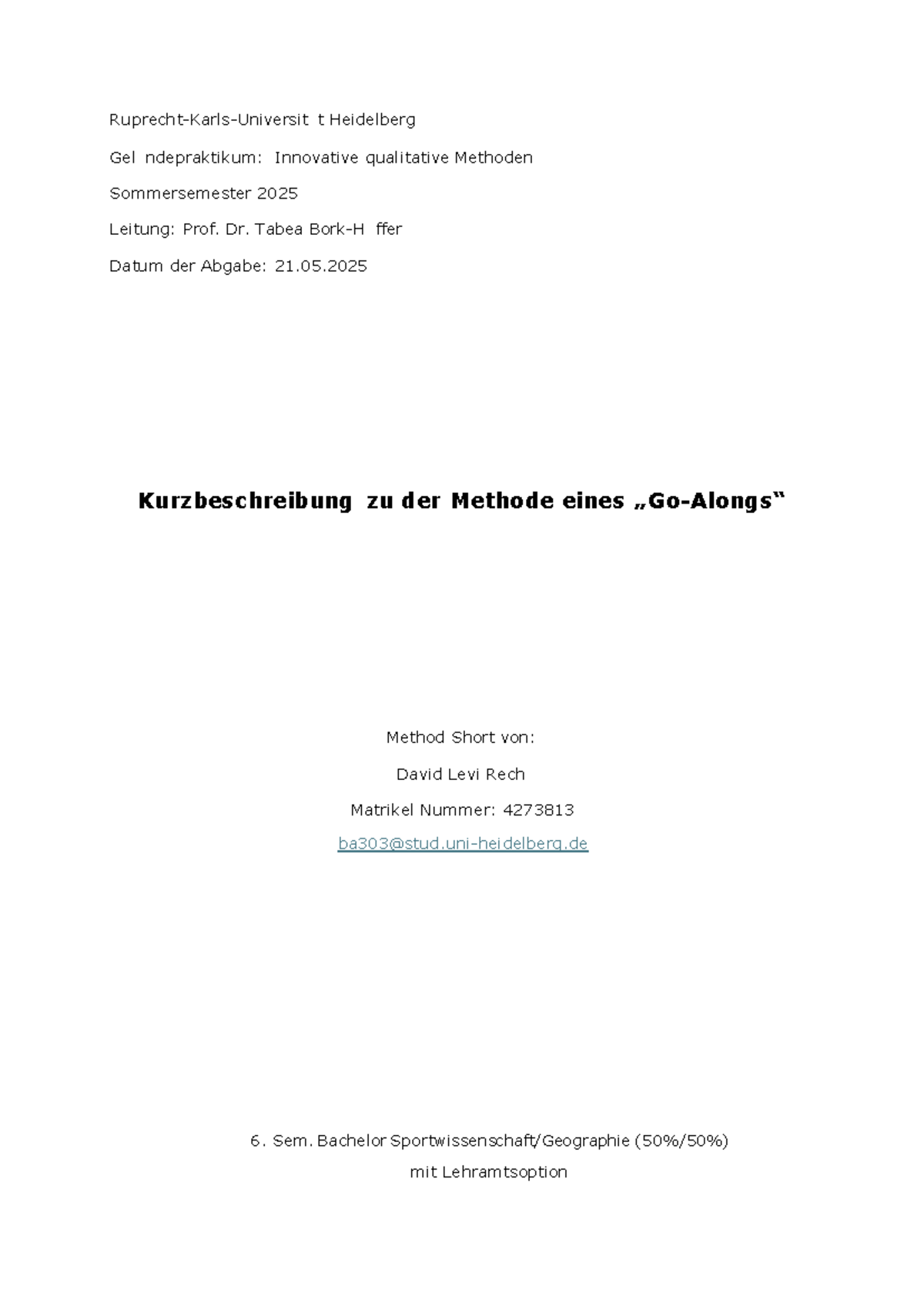Method-short GP David Rech - Ruprecht-Karls-Universität Heidelberg ...