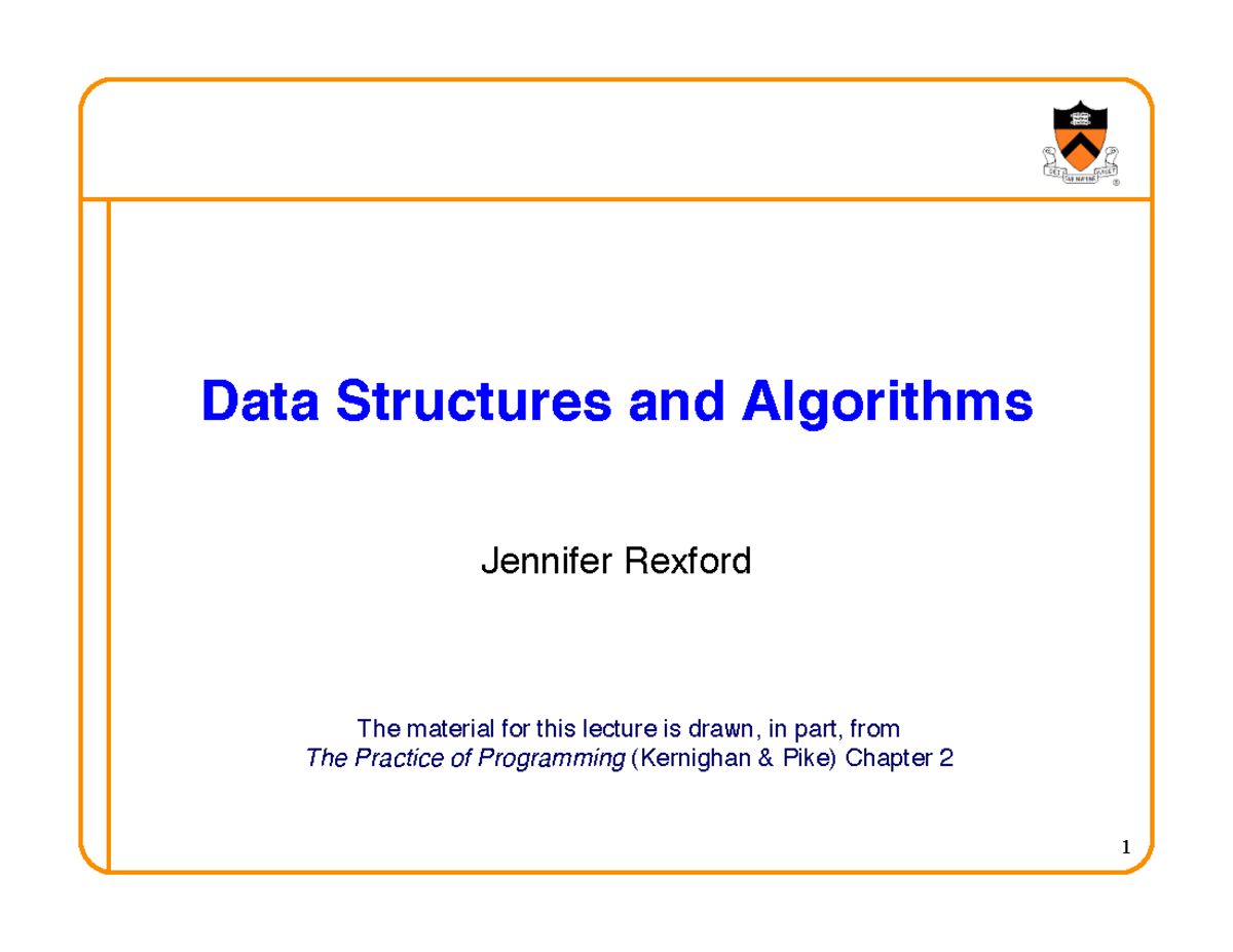 08Ds Alg - Data Structures and Algorithms Lecture Notes - Studocu