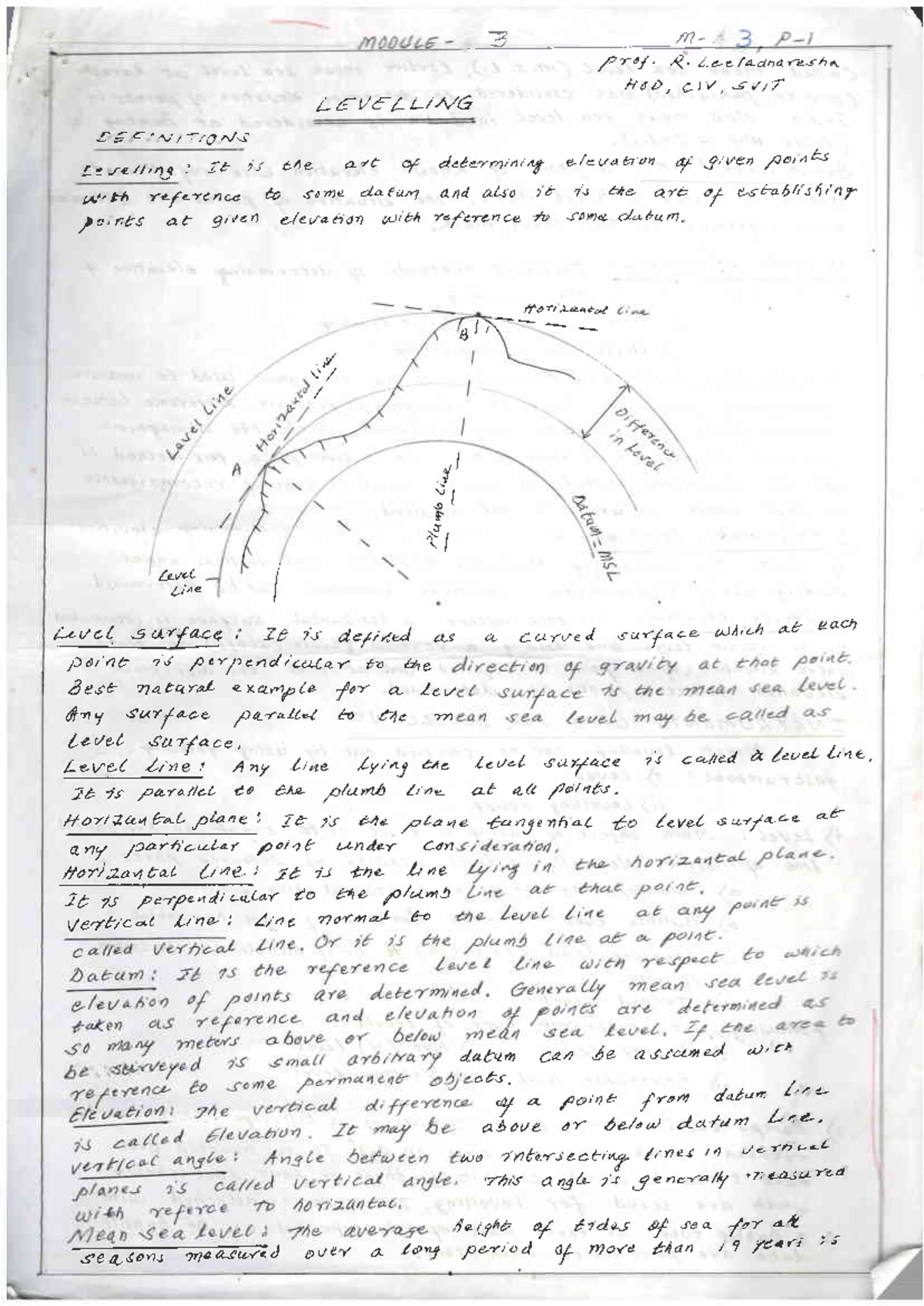 Title: PHYS 101: Lecture Notes on Surface Level Determinants - Studocu