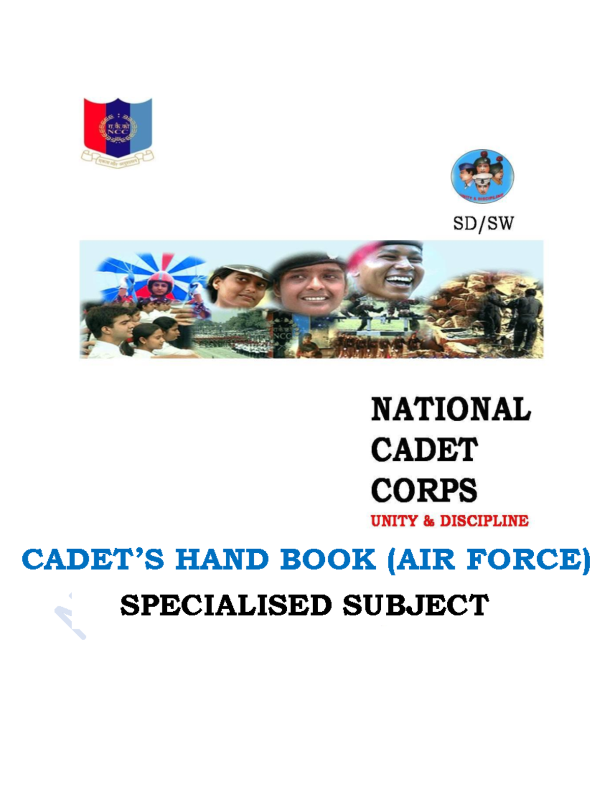 NCC Specialised Subjects Handbook (AIR) - Comprehensive Guide - Studocu