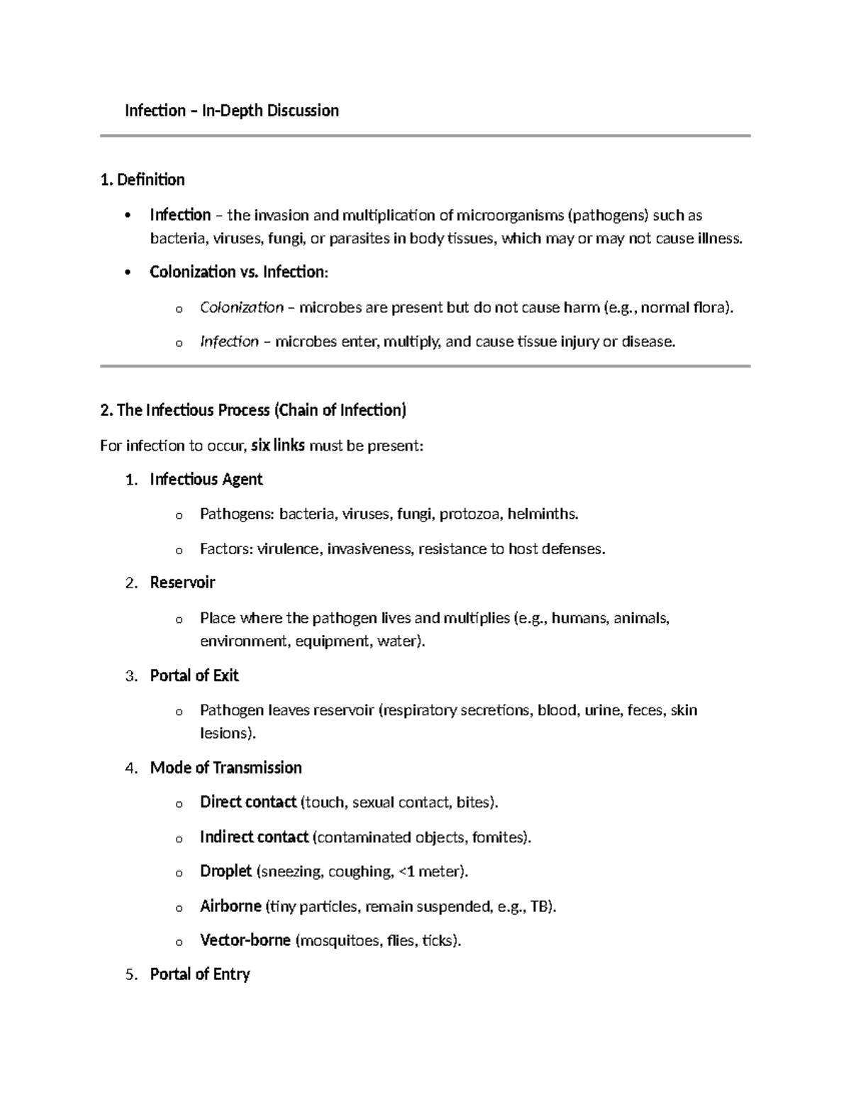 Infection Control and Prevention: Key Concepts and Nursing Roles - Studocu