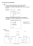 Pure Mathematics - A1 - AS Level - Sixth Form (A Levels) - Studocu