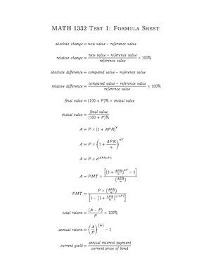 Math 1332 Section 7A Final Exam Notes on Fundamentals of Probability ...