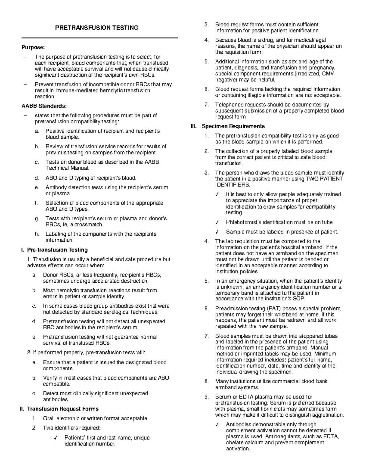 Pretransfusion Testing Standards in Blood Banking (Immunohematology ...