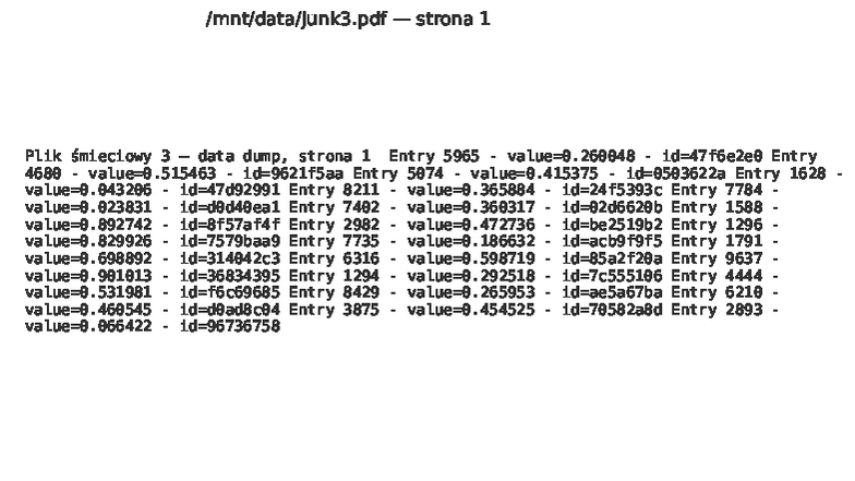 Junk3 - Data Dump Entries Overview - Studocu